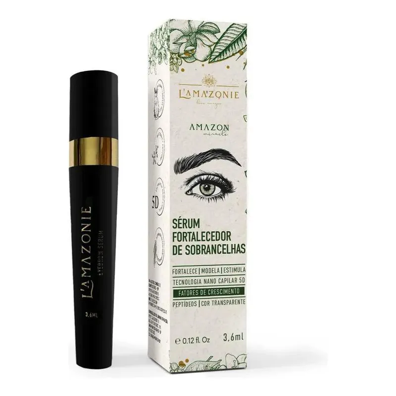 3x Sérum L'amazonie Para Crescimento De Cílios E Sobrancelha