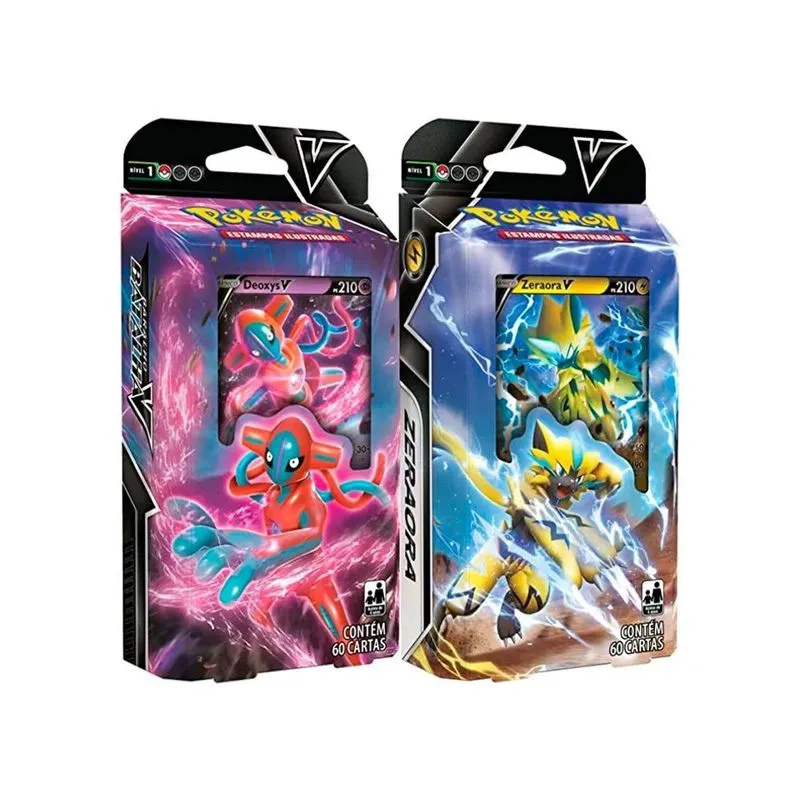 2 Deck Pokémon Baralho De Batalha V - Deoxys V + Zeraora V