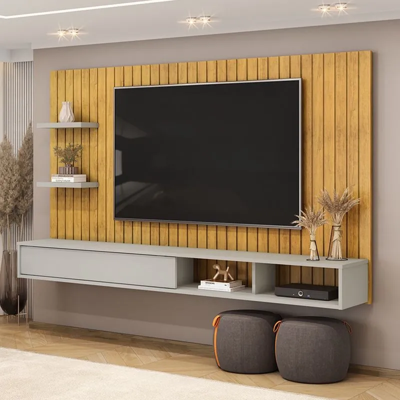 Painel para TV até 60 Polegadas 1 Porta Friz Cedro Bali DJ Móveis
