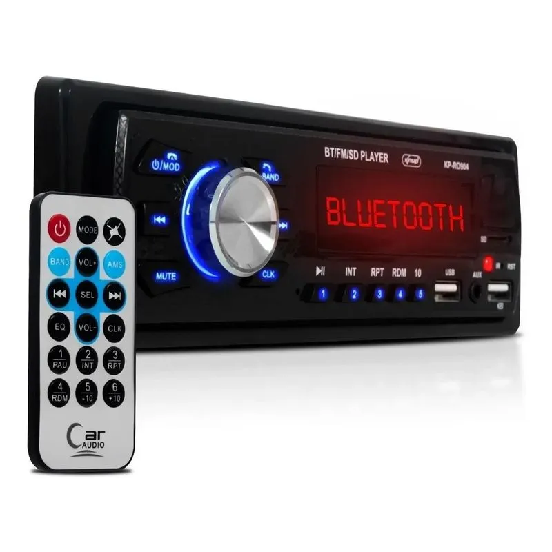 Som Automotivo Auto Radio Bluetooth Universal Carro Usb Mp3