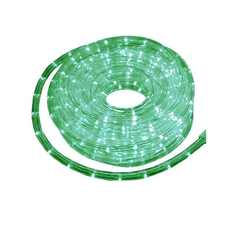 Mangueira Iluminada 162 Leds Pisca Verde 110v 10m