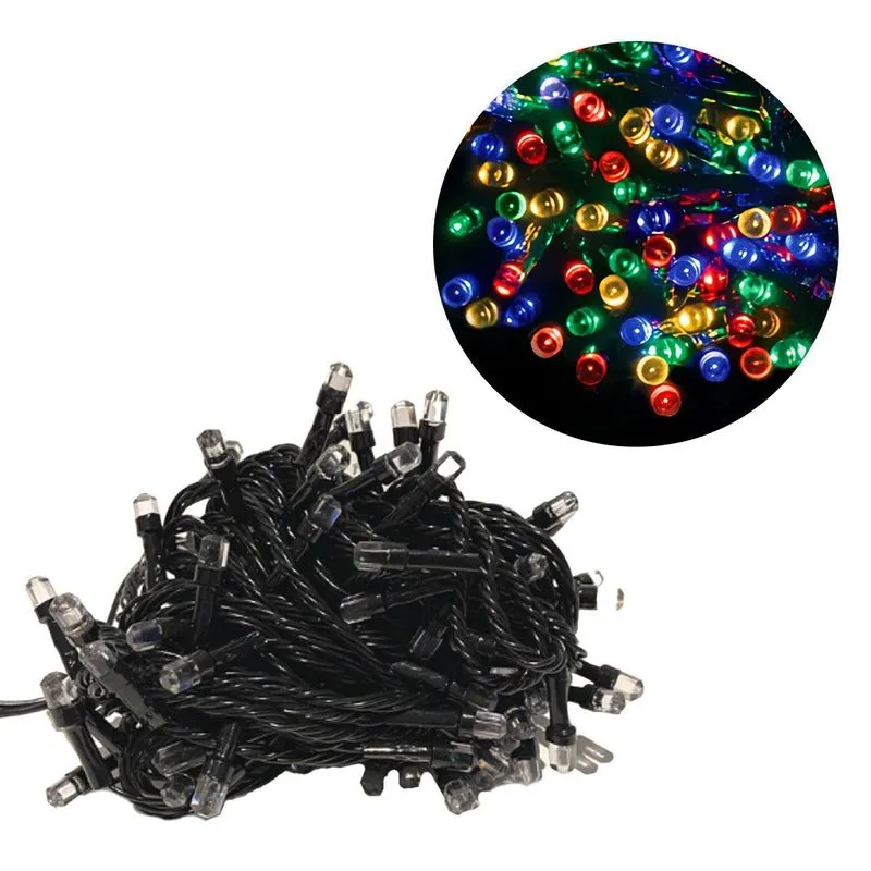 Pisca Pisca Cordão 100 Lâmpadas Led Grão 10 Metros Colorido