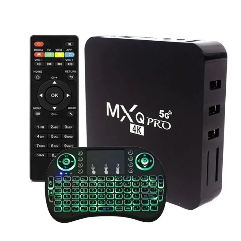Aparelho Transforma Tv Em Smart 64gb Ram +Teclado Led Preto