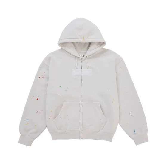 Supreme MM6 Maison Margiela Hoodie Box Logo Blanc L / New / 106094