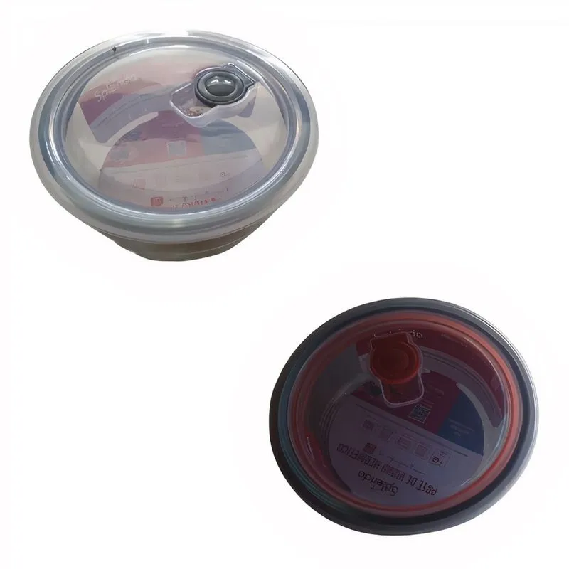 Conjunto De Potes De Vidro Herméticos 650Ml Saída De Ar 2 Peças