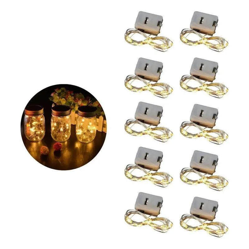 10x Fio Led Luz De Fada Decoração De Natal Pisca Pisca 2m