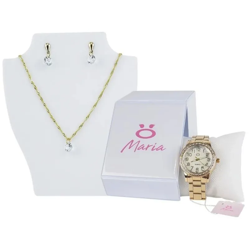 Kit Relógio Orizom Maria Feminino