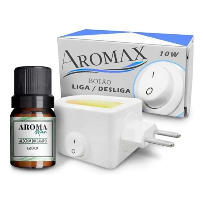 Difusor De Tomada Bivolt + Essencia 30ml - Aroma Bergamota