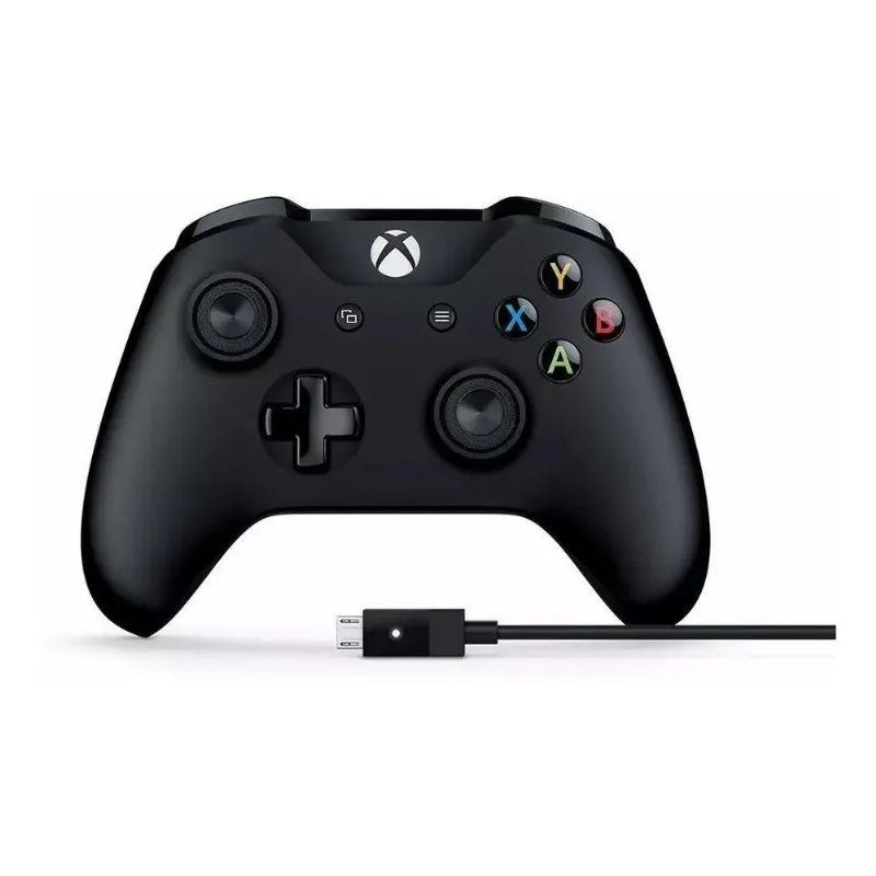 Controle Sem Fio Xbox One + Cabo Usb Preto