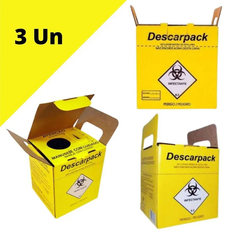 Caixa Coletora Nr 20 Perfurante/cortante Kit C/03