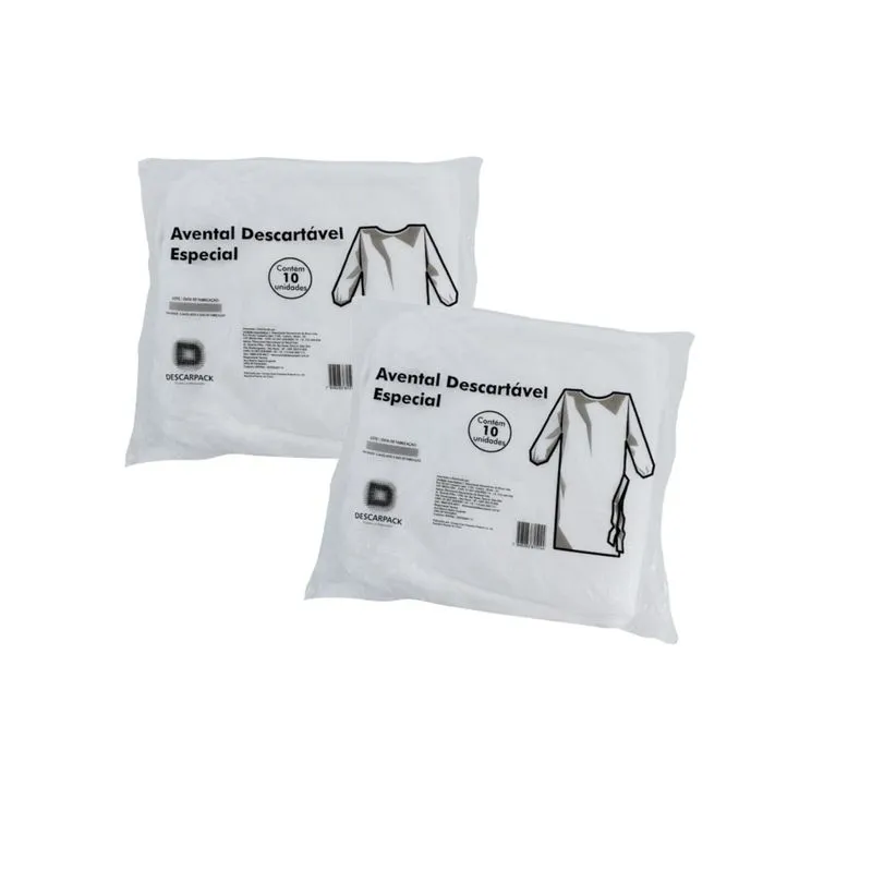 Avental Desc Proc Especial ML C/20 Uni Descarpack