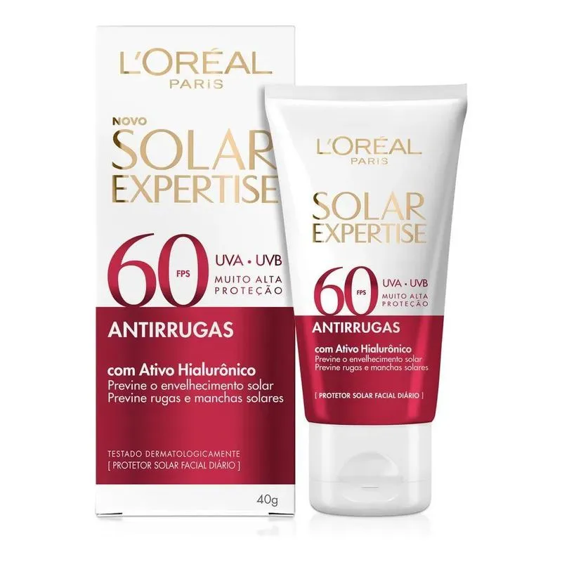 3x Protetor Solar Antirrugas Facial Fps60 40g L'oréal Paris