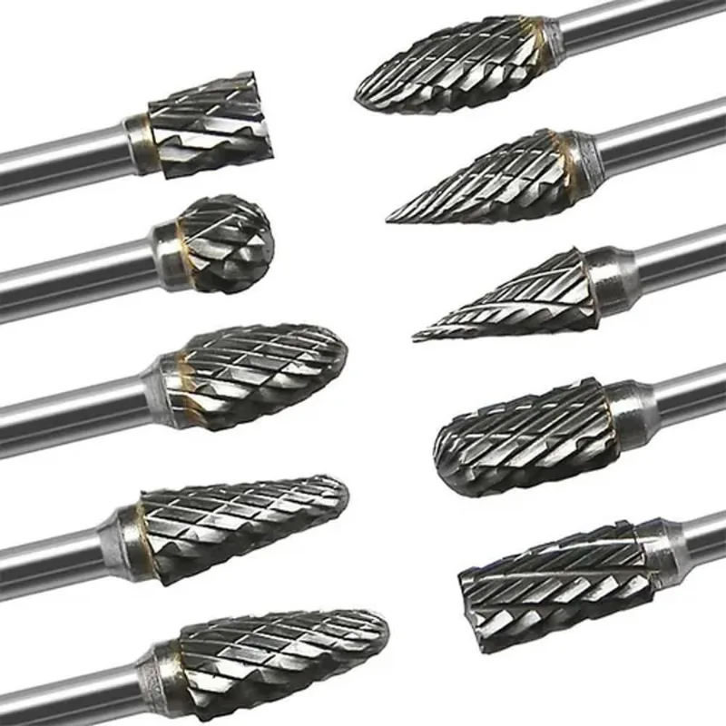 10 Fresa Lima Tungstenio Gravação Broca Mini Retifica Dremel
