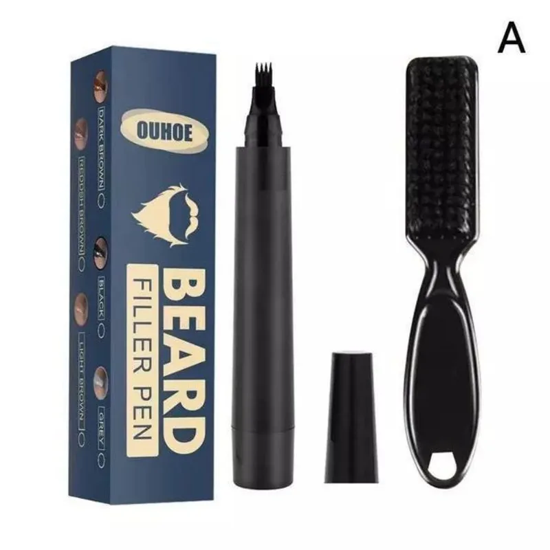 Barba Masculina Enchimento Caneta Barba Reparação, Lápis-pre