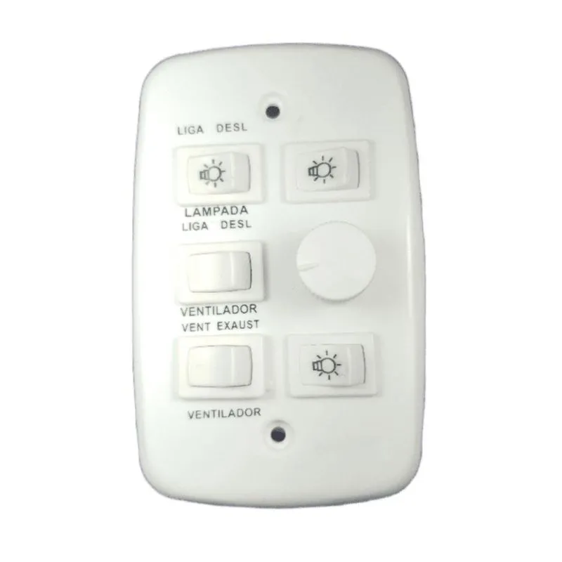 Controle Para Ventilador De Teto 4x2 Bivolt 110v 220v 3 Lamp
