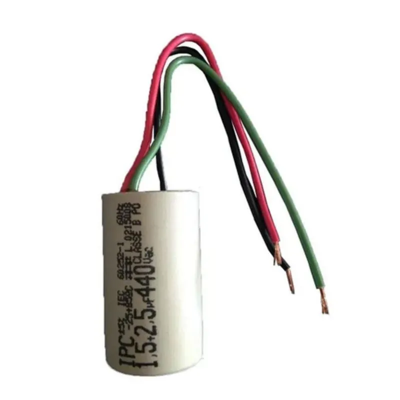 Capacitor Para Ventilador De Teto 3 Fios 1,5+2,5uf 220v