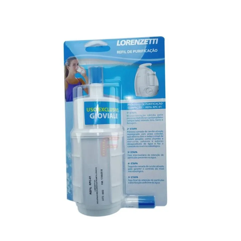 Refil Vela Para Filtro Purificador Gioviale Lorenzetti Rpc01