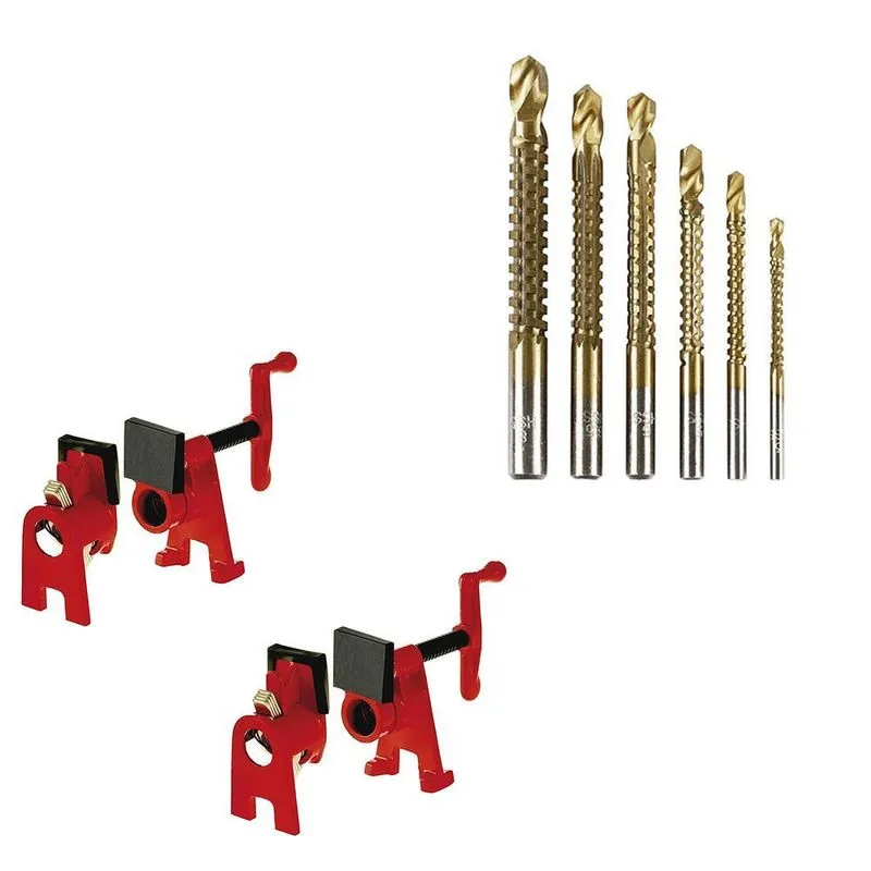 Kit 2 Grampos Tubular Pipe Clamp + Jogo De Corte Lateral