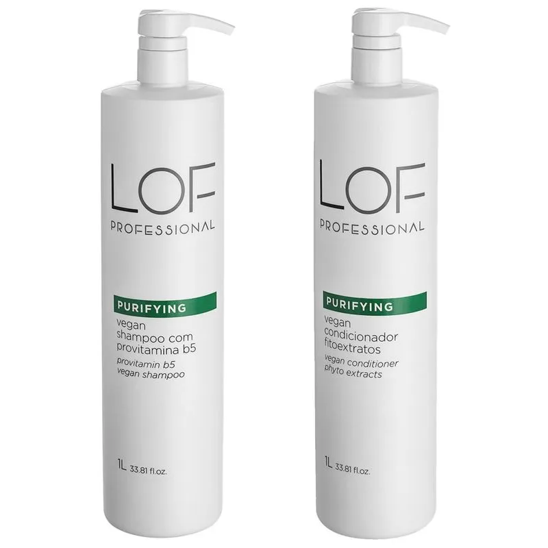 Kit lof Shampoo + Condicionador Purifying Vegan 1 Litro