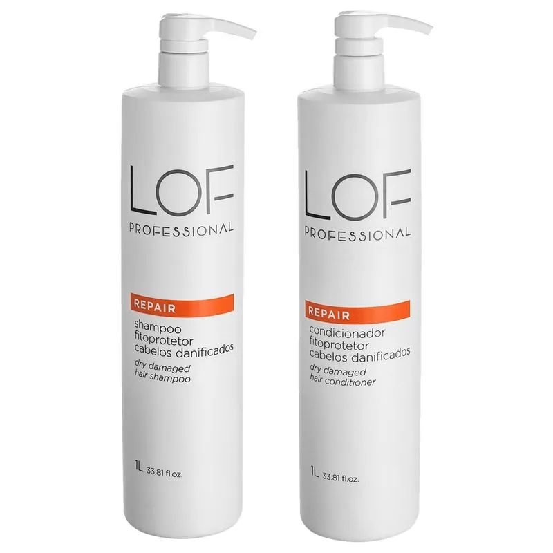 Kit lof Shampoo + Condicionador Repair 1 Litro