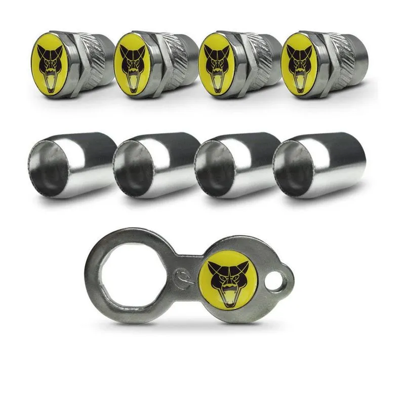 Bico Pneu Cromado Pino Roda Válvula Antifurto Puma - Metal