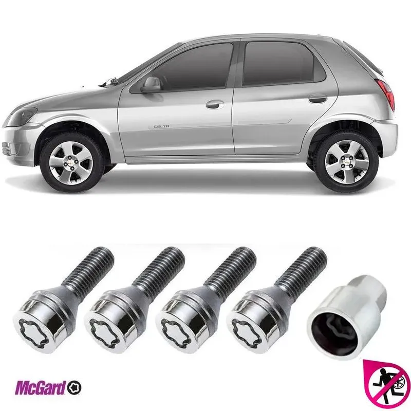 Kit Parafuso Trava Antifurto Roda Chevrolet Celta Original