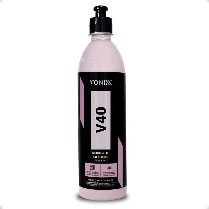 Cera Polidor Corte Refino Lustro Protecao 4 Em 1 V40 Vonix
