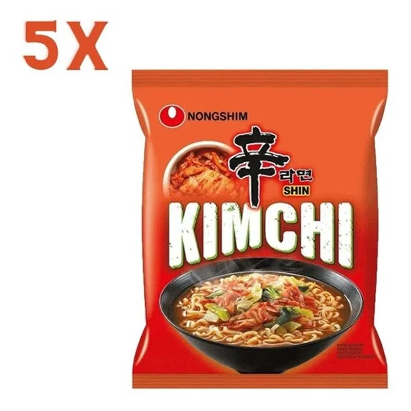 Combo 5x Lamen Coreano Kimchi 120g