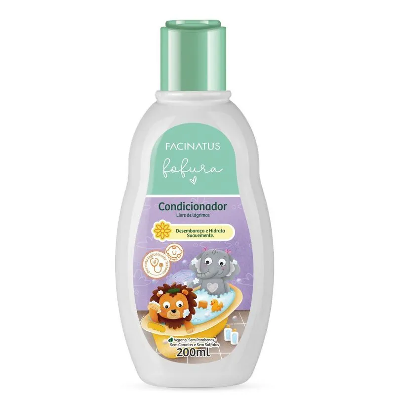 Kit 3 Condicionador Infantil Fofura Facinatus 200ml