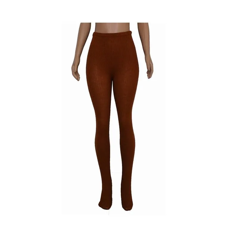 Meia Calça Fuso Grossa Lã Tricô Feminina Masculina Cós Alto