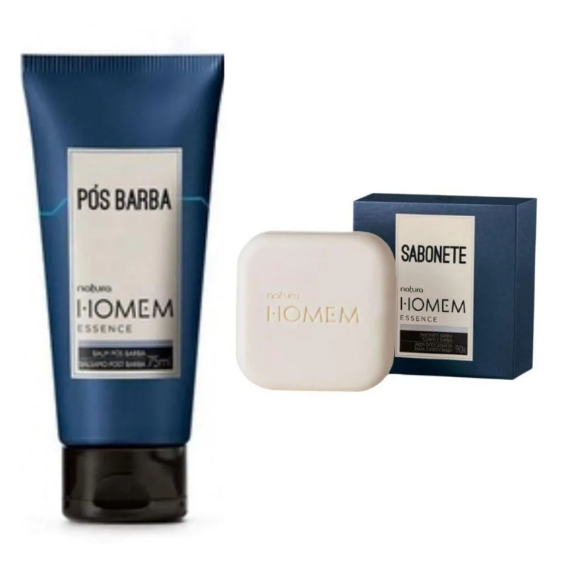Presente1 Balm Pós Barba + 1 Sabonete Natura Homem Essence