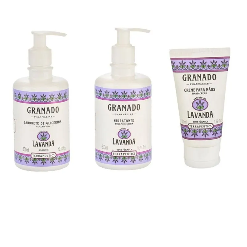 Sab. Líquido + Creme Corpo + Mãos + Terrapeutics Lavanda