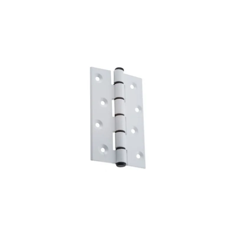 Dobradica 100X70 aluminio branca porta de abrir kit 3 un