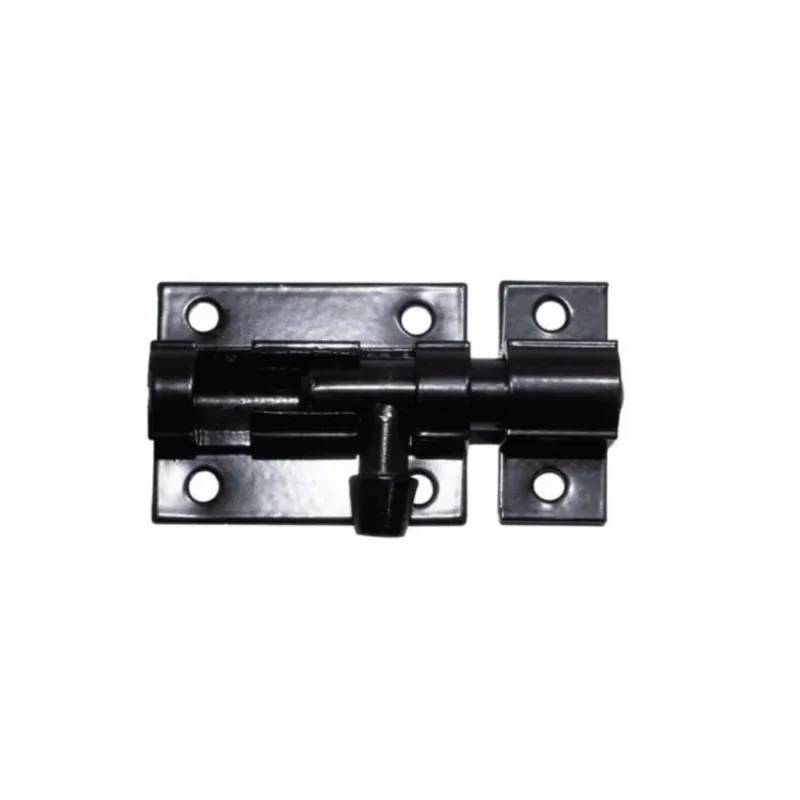 Trinco fecho ferrolho 2 pol 50MM porta portao aluminio preto