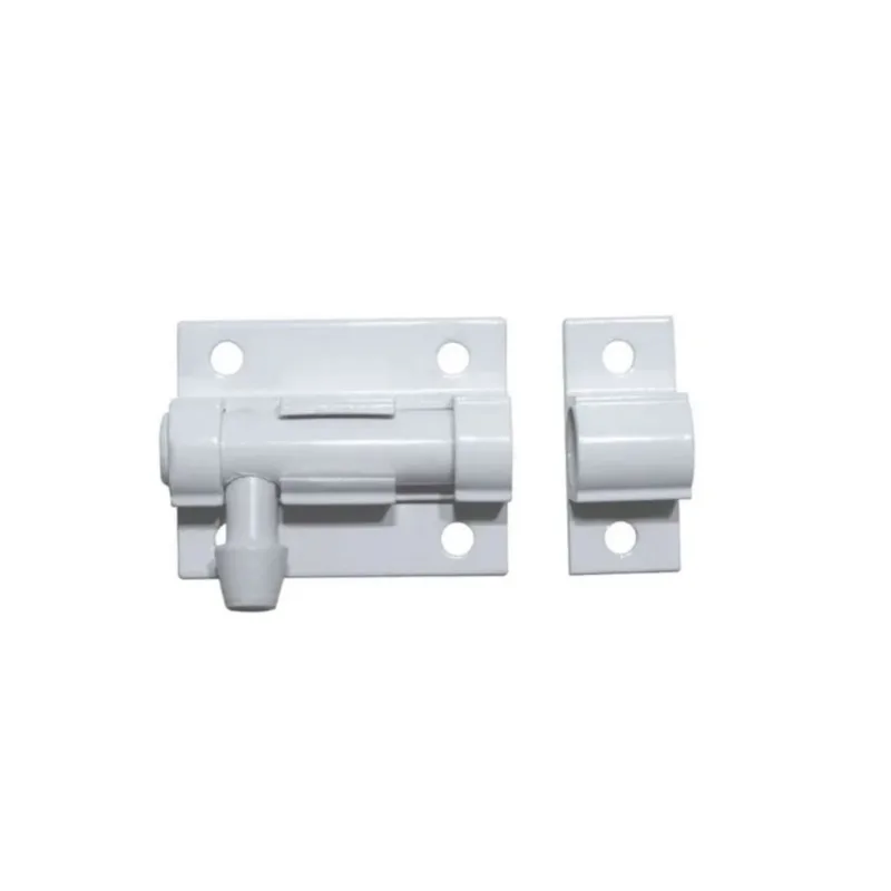 Trinco fecho ferrolho 2 pol 50MM porta portao aluminio branco