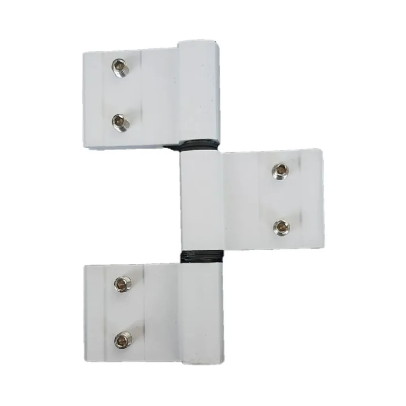 Dobradica encaixe tripla linha gold porta giro abrir branco