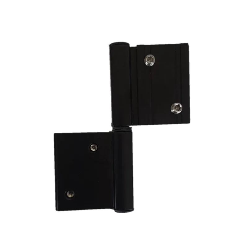 Dobradica encaixe linha 42 SD-333 porta giro abrir aluminio preto