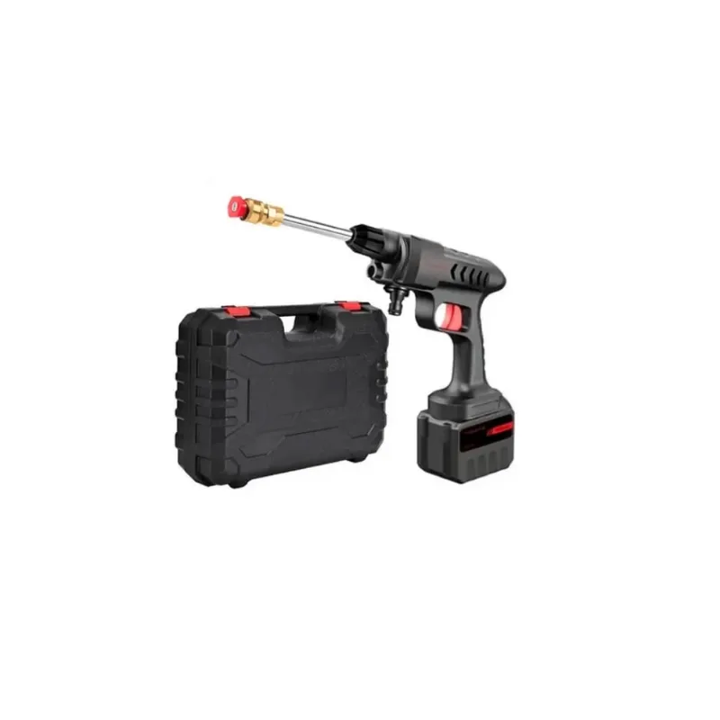 Esguicho D'agua Lavadora Carros Alta Pressão Bateria Portátil Vap Multiuso MXC-011 Tomate
