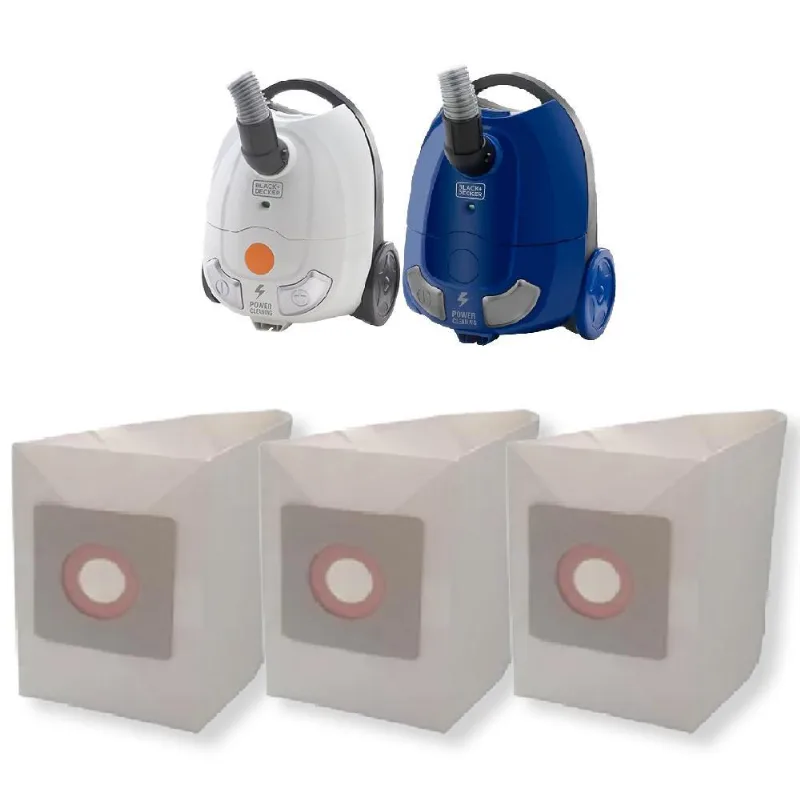 3 Saco Descartável Aspirador De Pó Black E Decker A2a / A2b