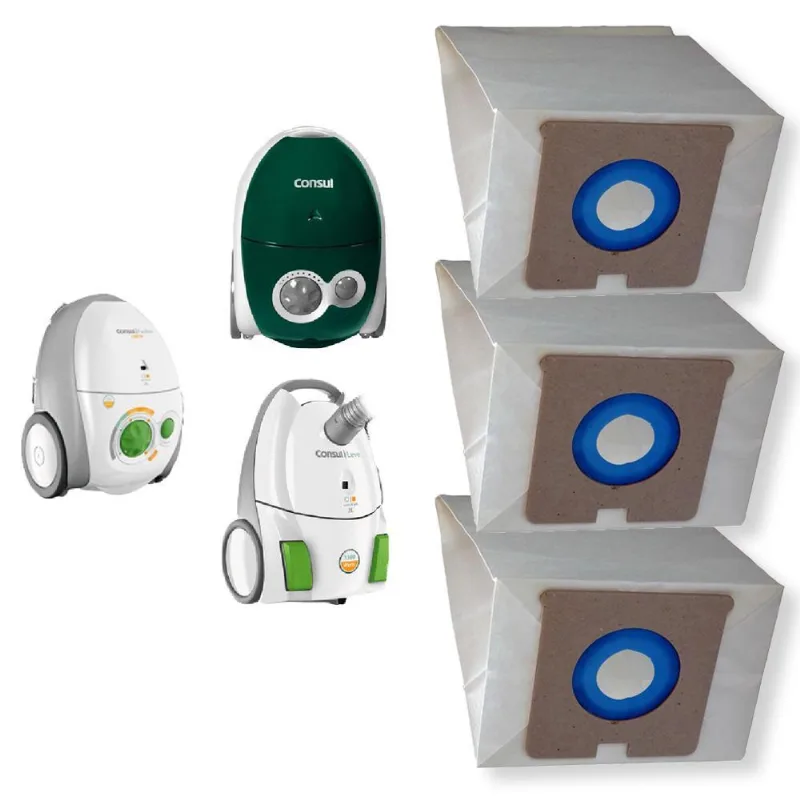 6 Saco Descartável Para Aspirador De Pó Consul Facilite / Fit / Leve