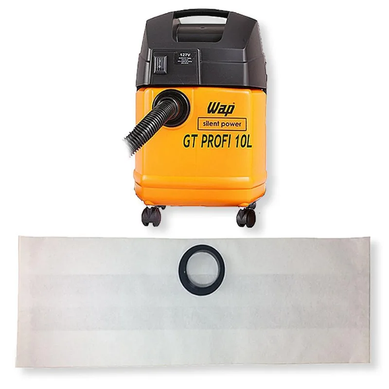 9 Refil Coletor Aspirador Wap Silent Power - Gt Profi 10l