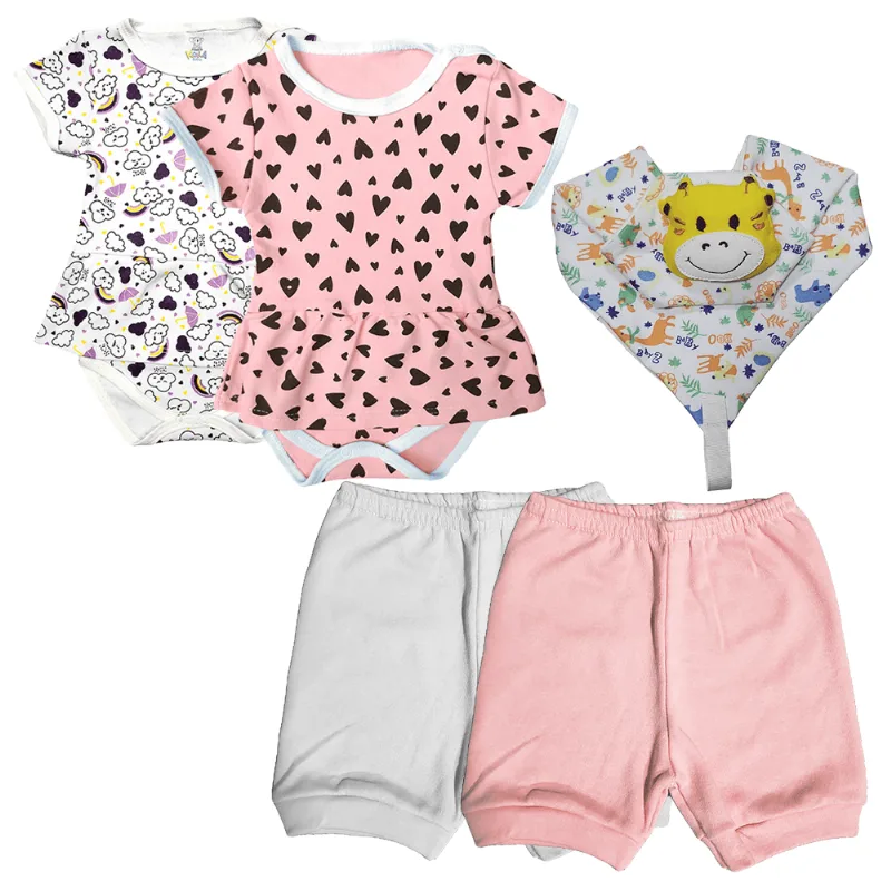 Roupa de Bebê Kit Feminino Recém-Nascido Lindo para Presente