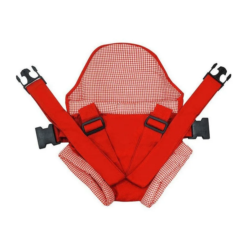 Canguru Bebê Ergonômico 2 Posições Passeio Vermelho Até 15kg
