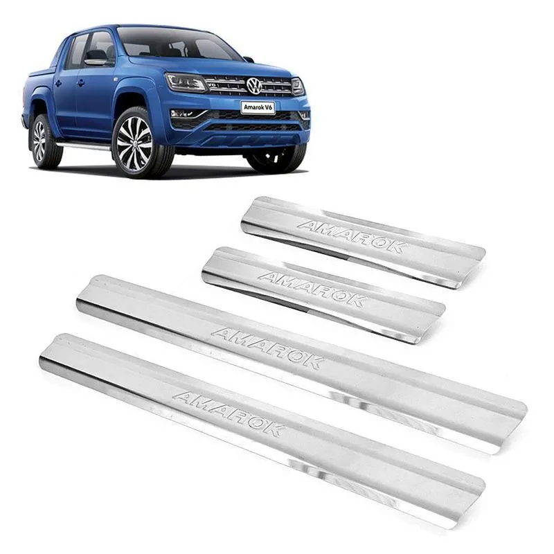 Soleira Aço Inox 4 Porta Brasikar Amarok Cd 10/21