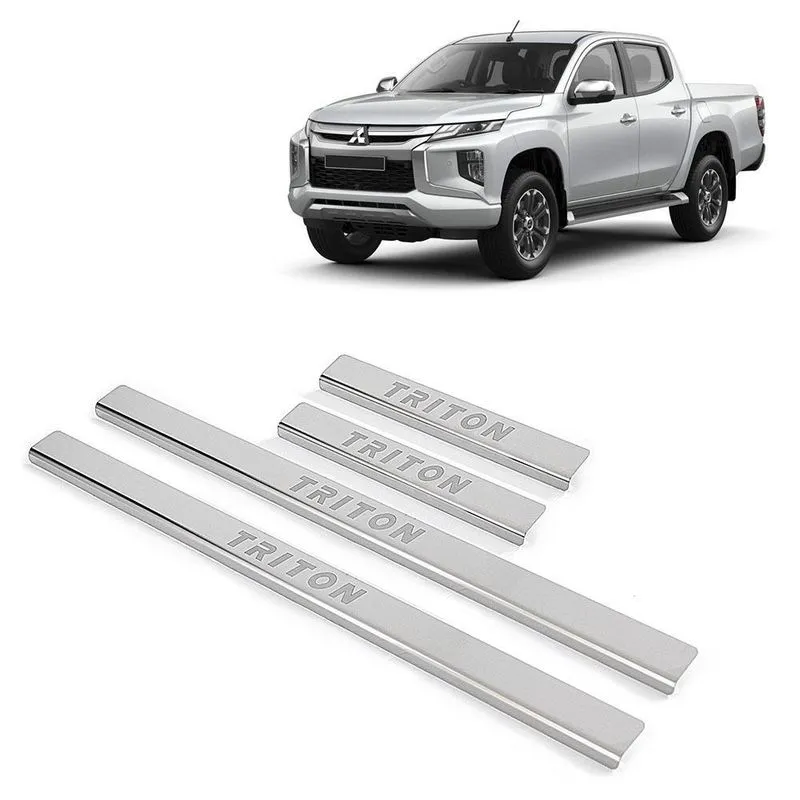 Soleira Aço Inox 4 Porta Brasikar Triton Sport 2017 A 2021