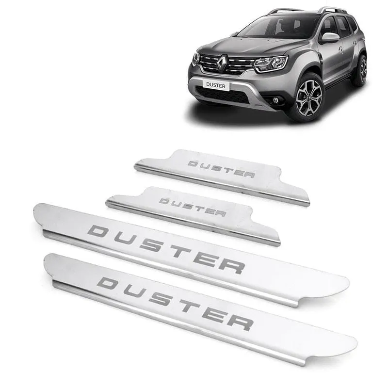 Soleira Aço Inox 4 Porta Brasikar Duster 2012/2021