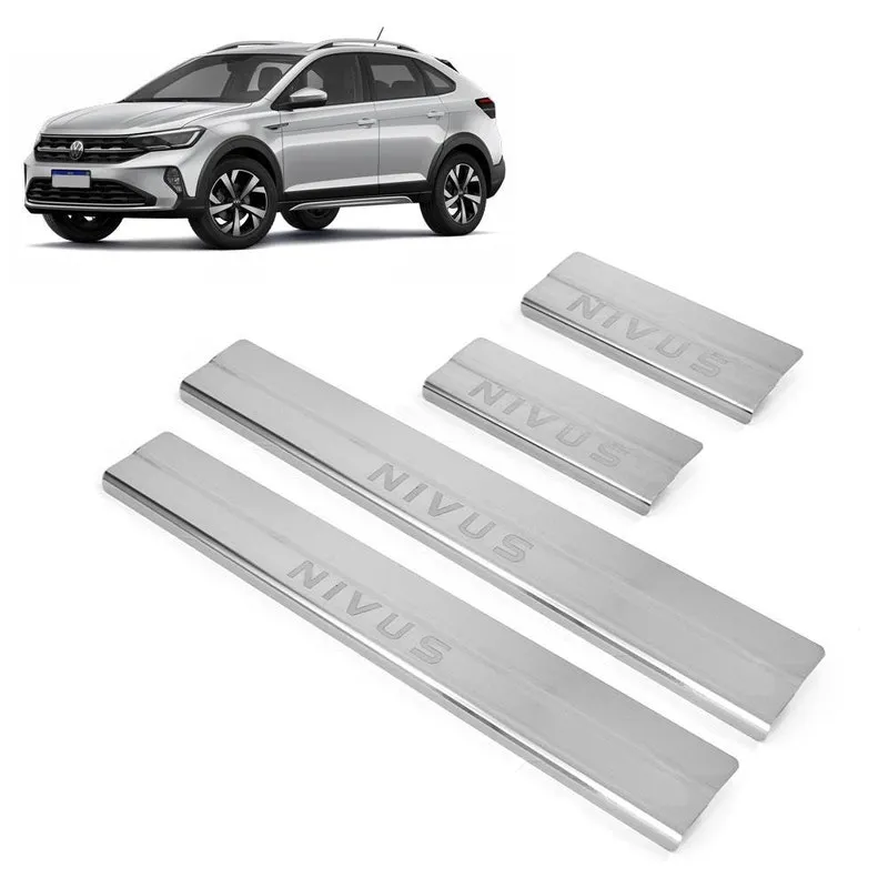 Soleira Aço Inox 4 Porta Brasikar Nivus 2021