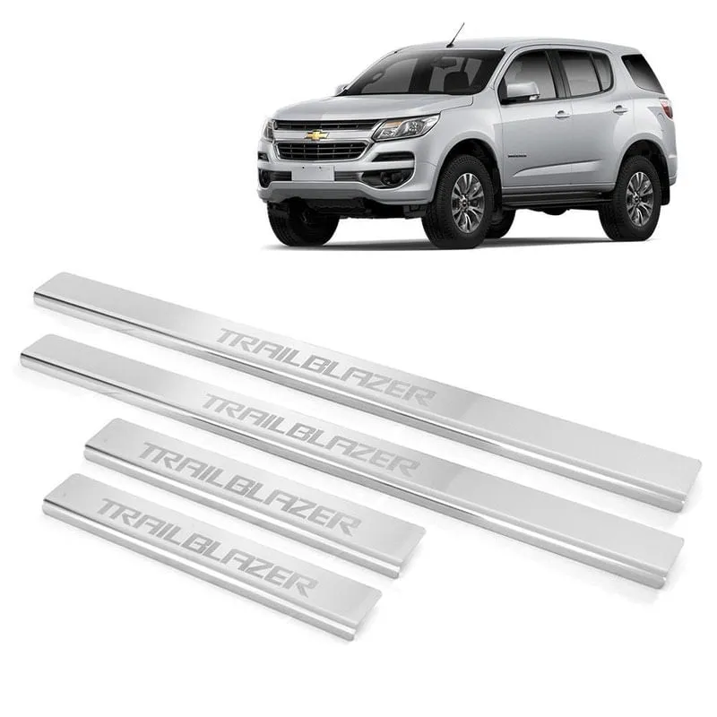 Soleira Aço Inox 4 Porta Brasikar Trailblazer 2016 A 2019