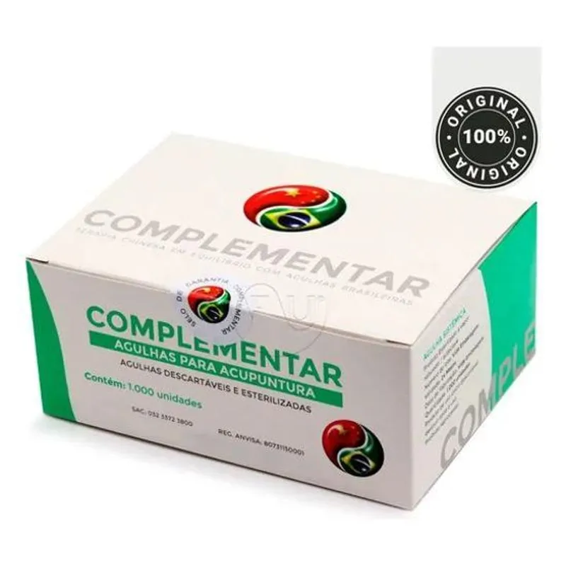 3x Agulha De Acupuntura 0,25x30 Sistêmica Caixa Com 1000 Un
