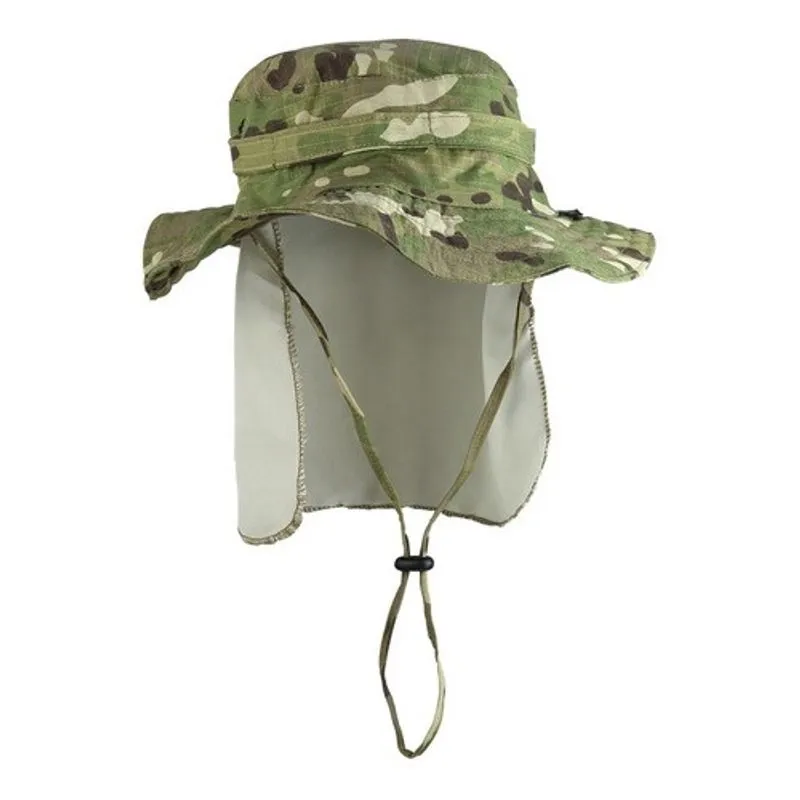 Chapéu Bonnie Hat RipStop Multi Forest Tático Militar Vira Luva Com Aba De Proteção uv Para Camping E Passeio